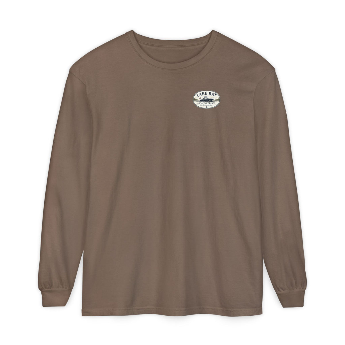 OVAL But Did We Sink? Boat Graphic Long Sleeve Tee