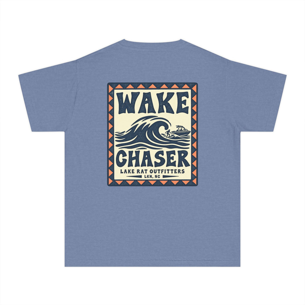 Youth Wake Chaser Tee — Surf Wave Graphic Kids T‑Shirt