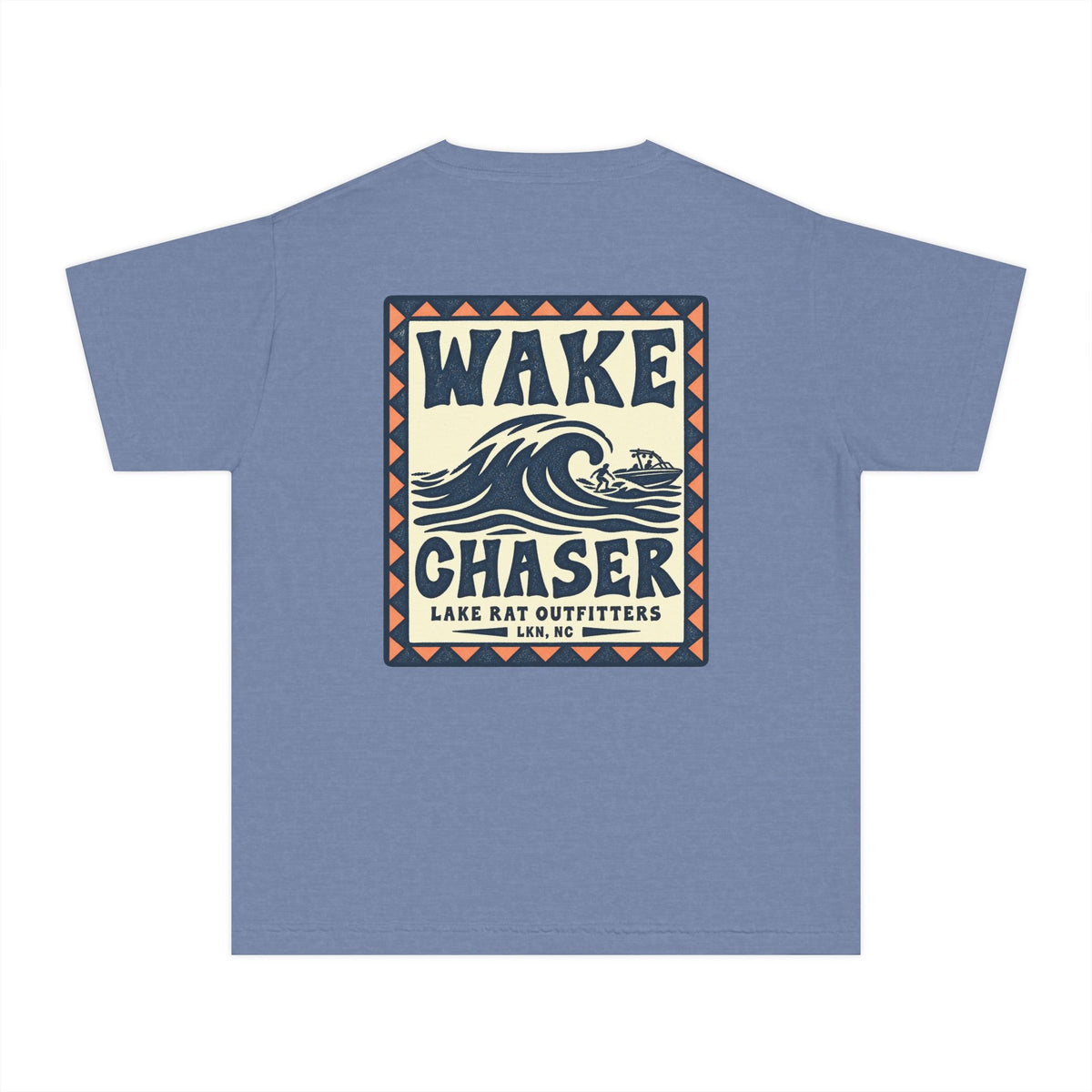 Youth Wake Chaser Tee — Surf Wave Graphic Kids T‑Shirt