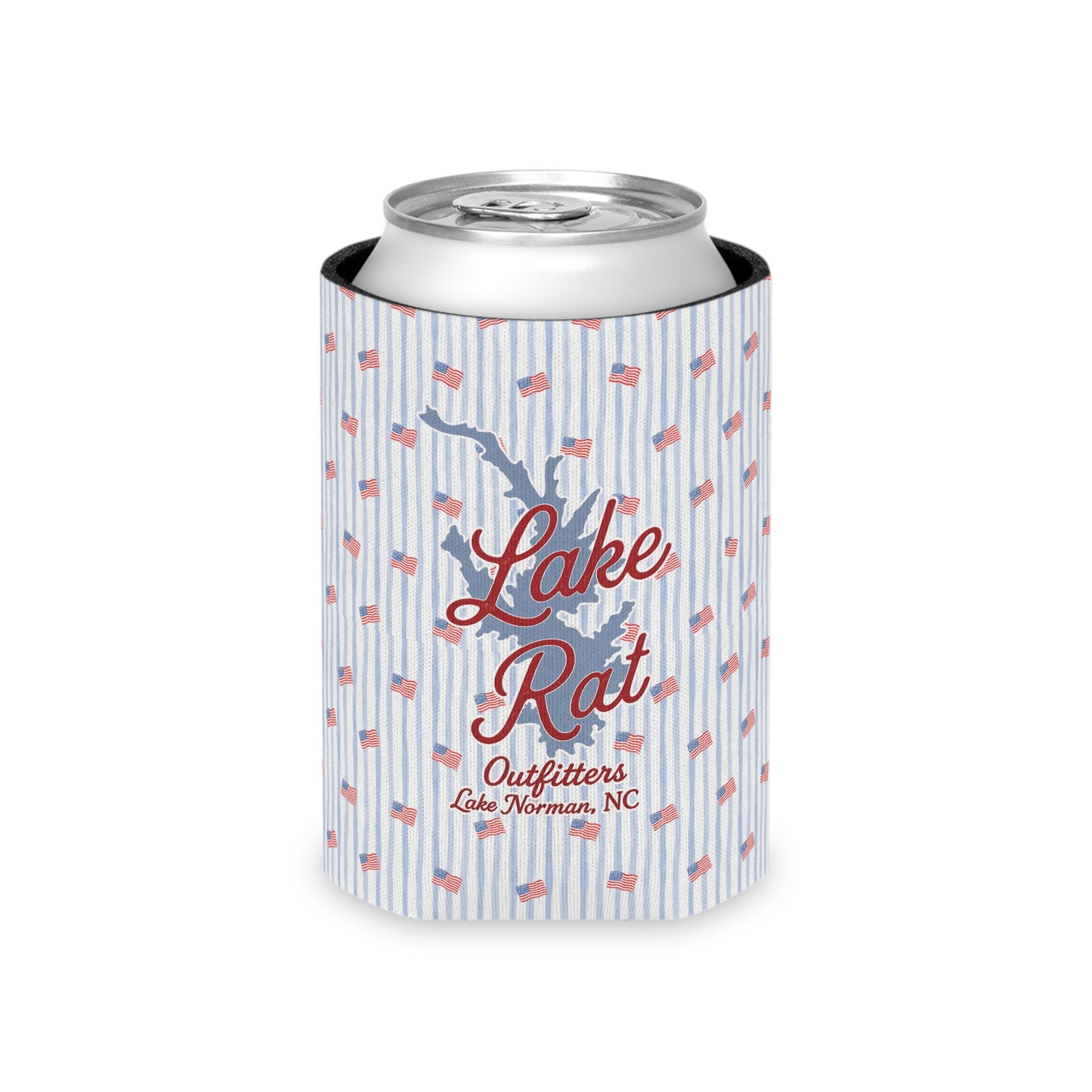 Lake Norman 'Lake Rat' July 4th Can Cooler