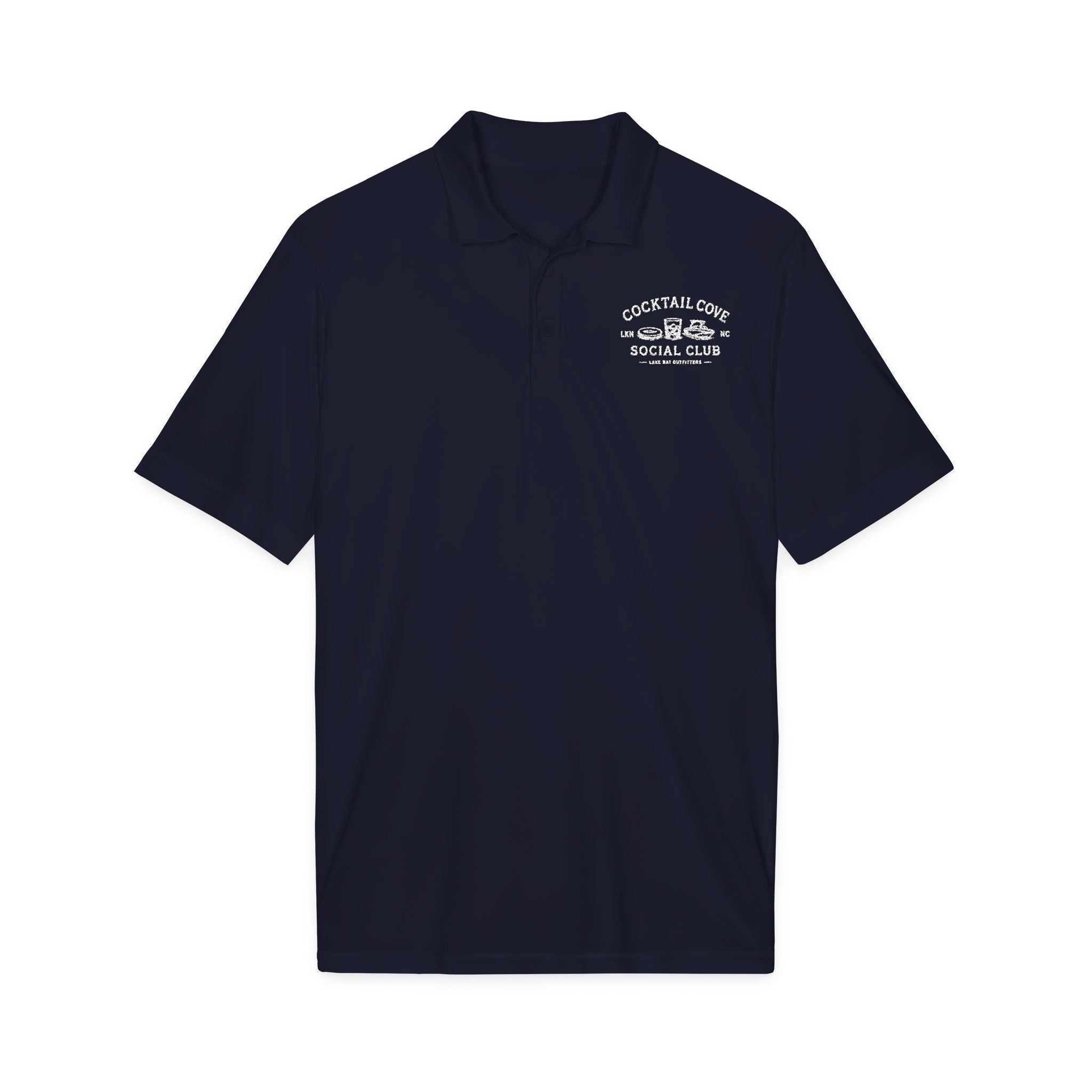 Cocktail Cove Social Club Polo Shirt — Branded Bar & Bartender Work Polo