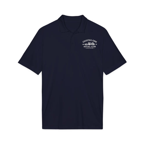 Cocktail Cove Social Club Polo Shirt — Branded Bar & Bartender Work Polo