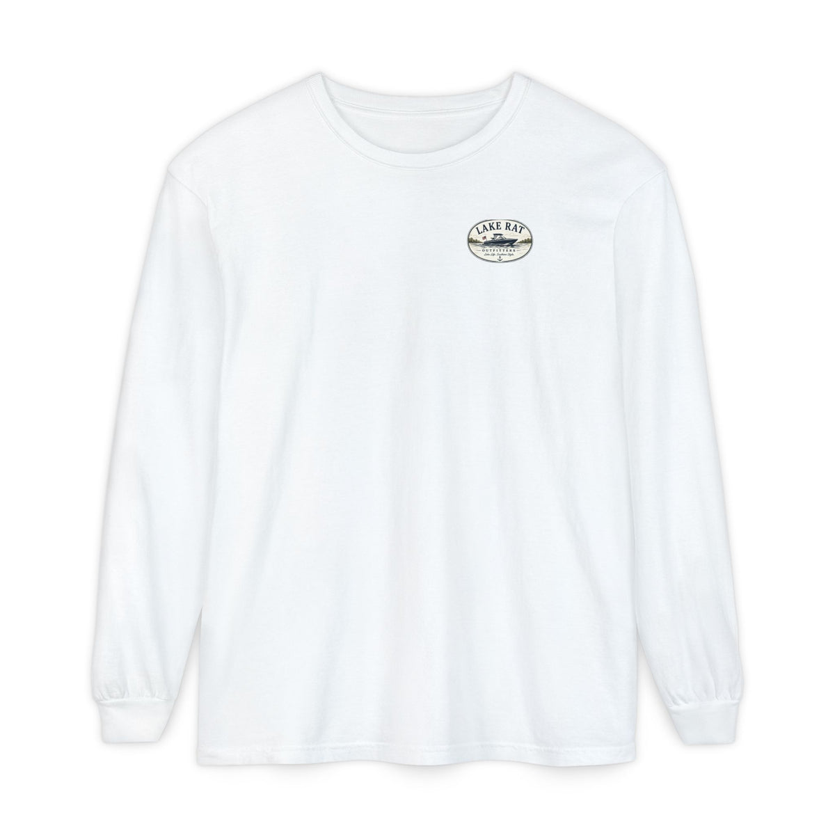 OVAL But Did We Sink? Boat Graphic Long Sleeve Tee