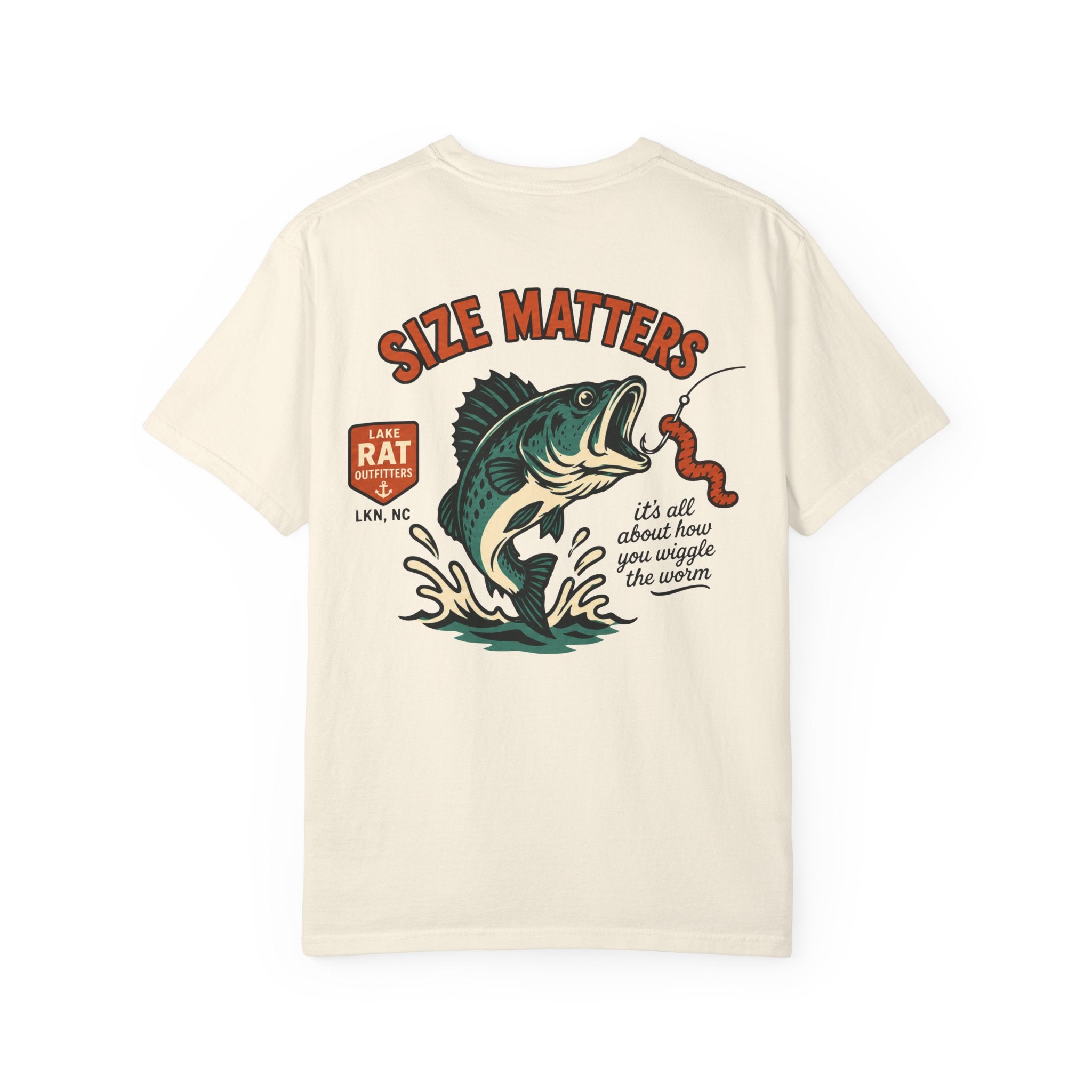 Size Matters Bass Fishing T-Shirt –Wiggle the Worm