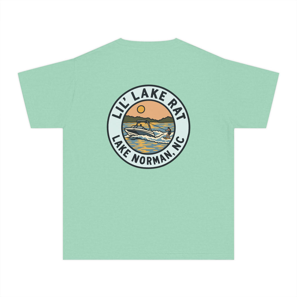 Lil' Lake Rat Youth Tee — Lake Norman Scenic Logo Kids T‑Shirt