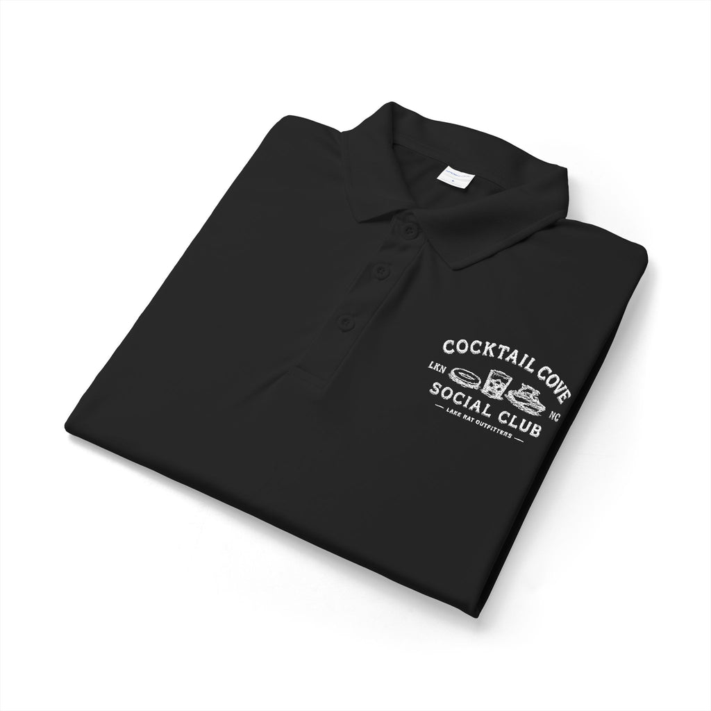 Cocktail Cove Social Club Polo Shirt — Branded Bar & Bartender Work Polo