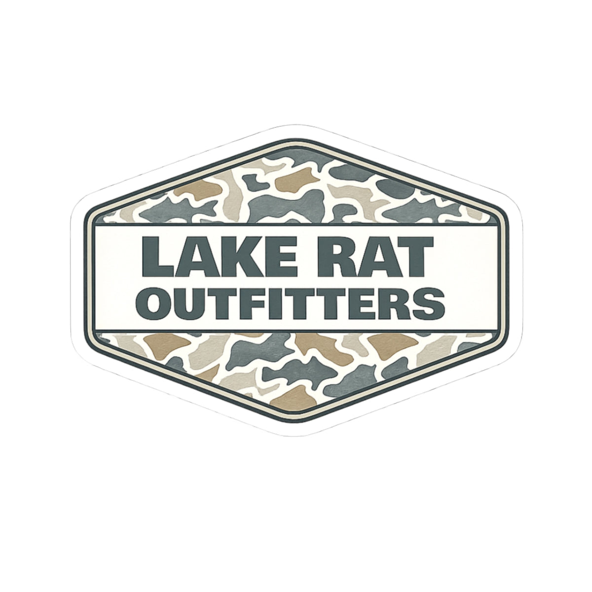 Lake Rat Duck Camo Sticker