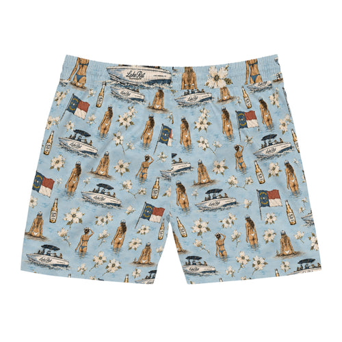 Boats and Dogwoods Swim Trunks
