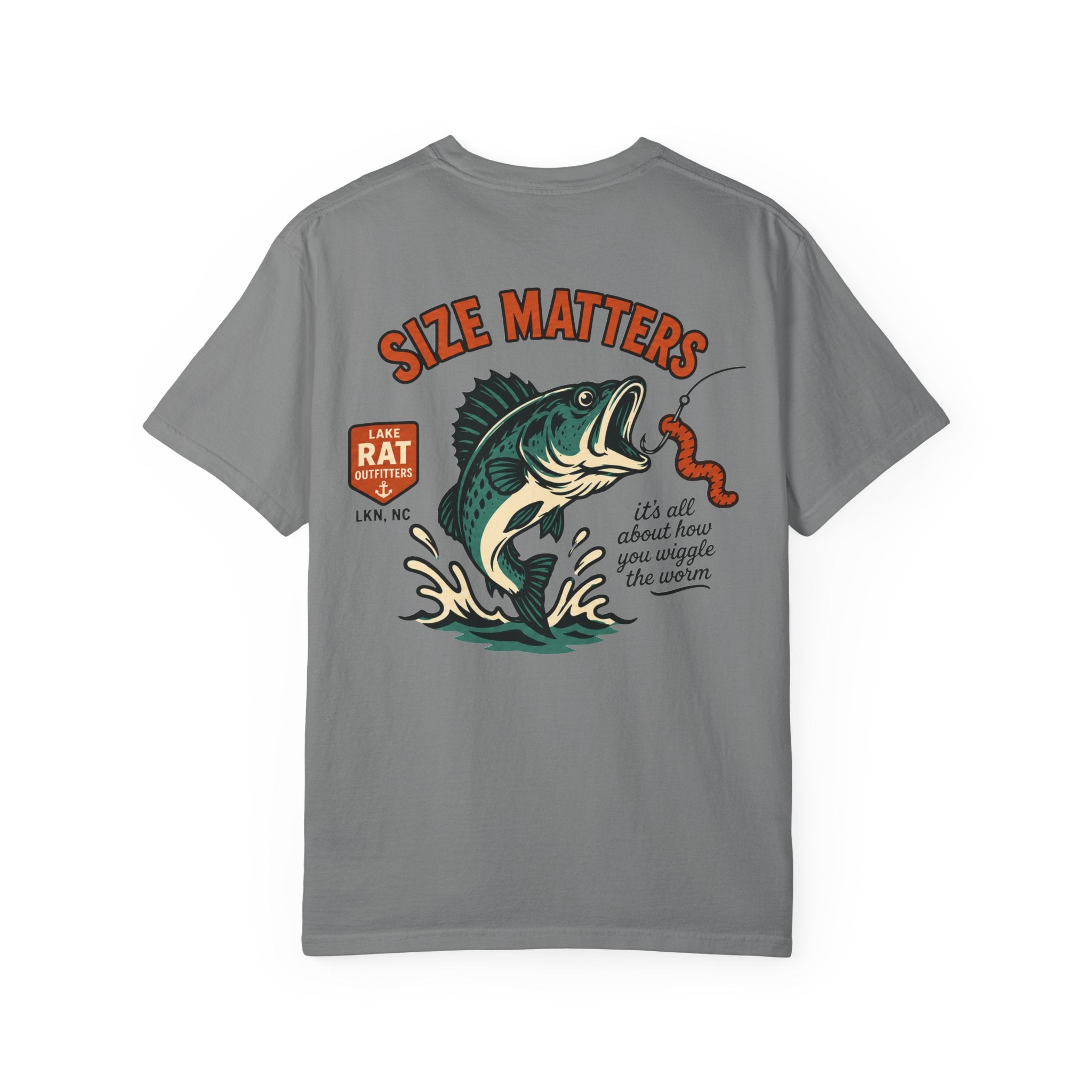 Size Matters Bass Fishing T-Shirt –Wiggle the Worm