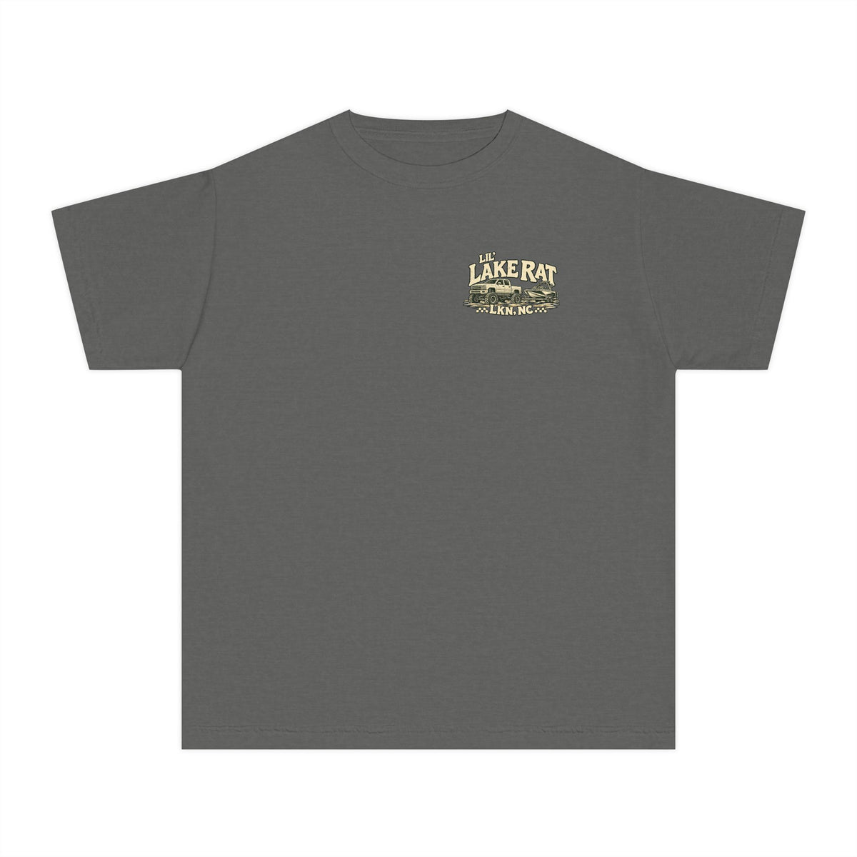 Youth Tee - "Lil' Lake Rat LKN, NC" Retro Lakeside Truck Graphic
