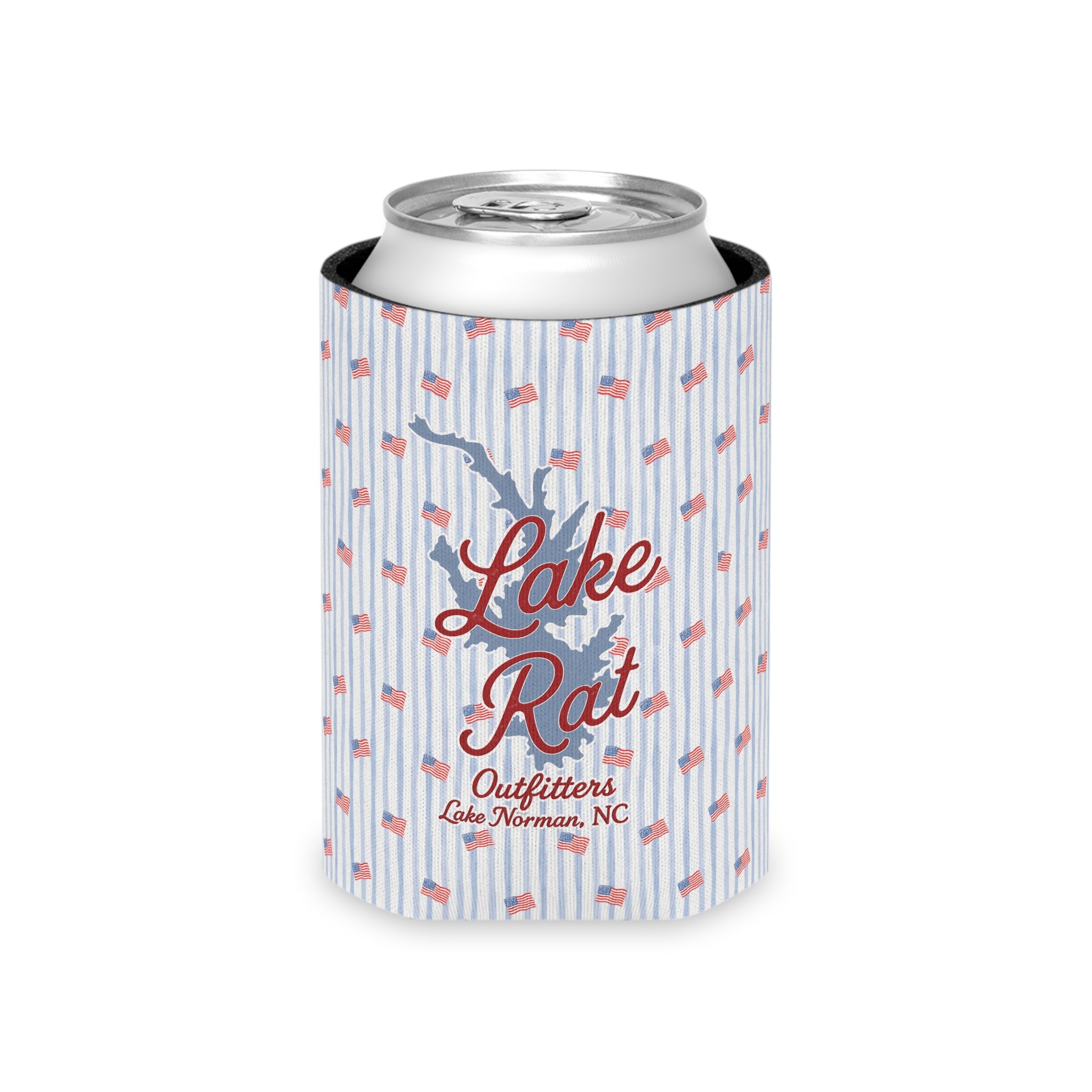 Lake Norman 'Lake Rat' July 4th Can Cooler