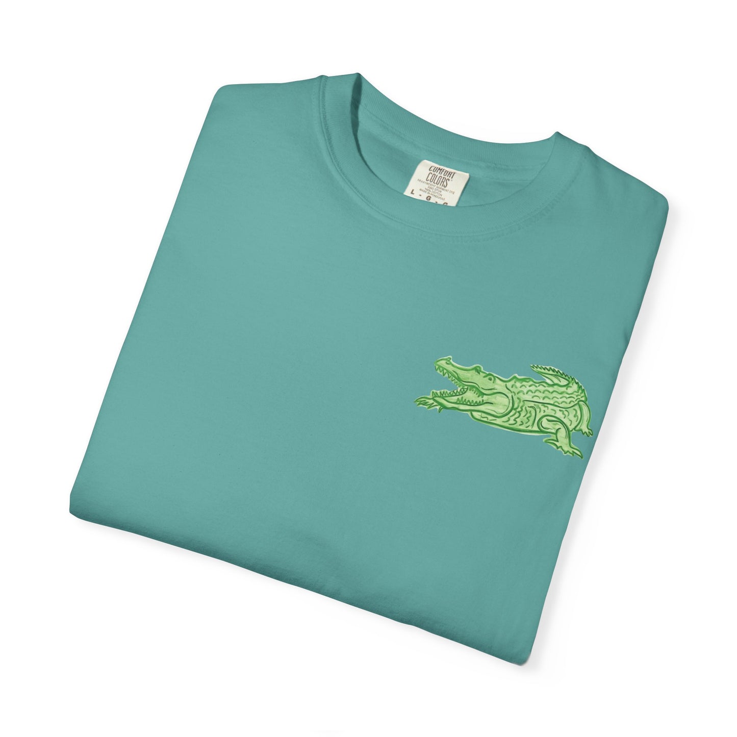 Alligator "Later" Graphic T-shirt | Relaxed Crocodile Illustration, Pool Vibes