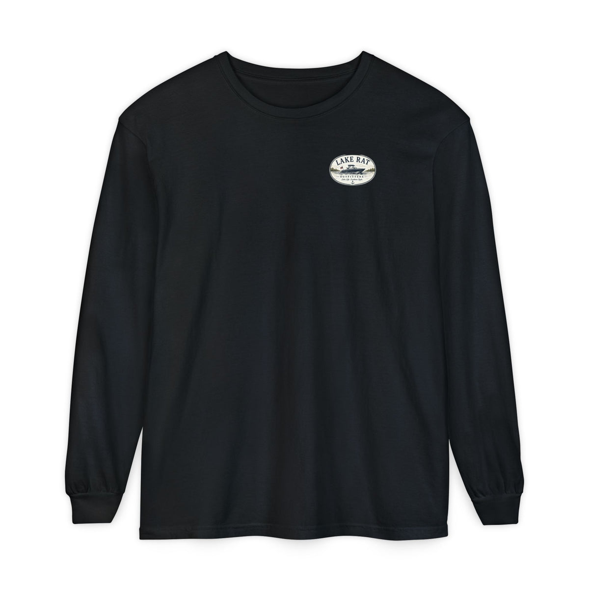 OVAL But Did We Sink? Boat Graphic Long Sleeve Tee