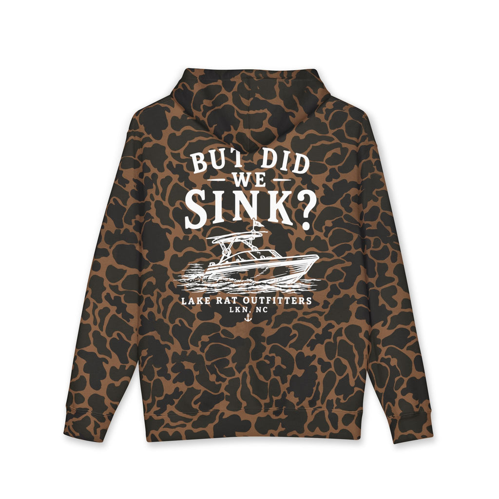 But Did We Sink? Boat Hoodie – Lake Rat Outfitters Fishing Hooded Sweatshirt