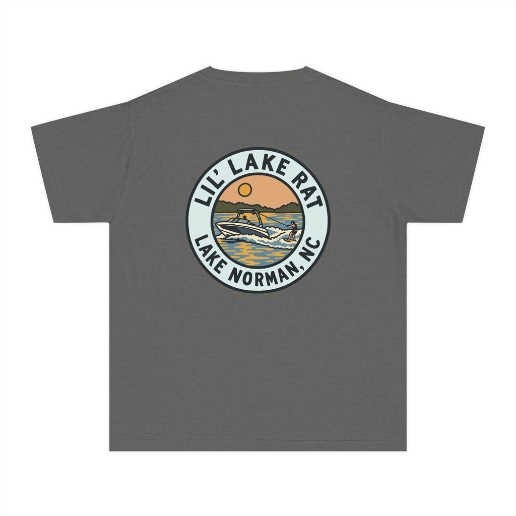 Lil' Lake Rat Youth Tee — Lake Norman Scenic Logo Kids T‑Shirt