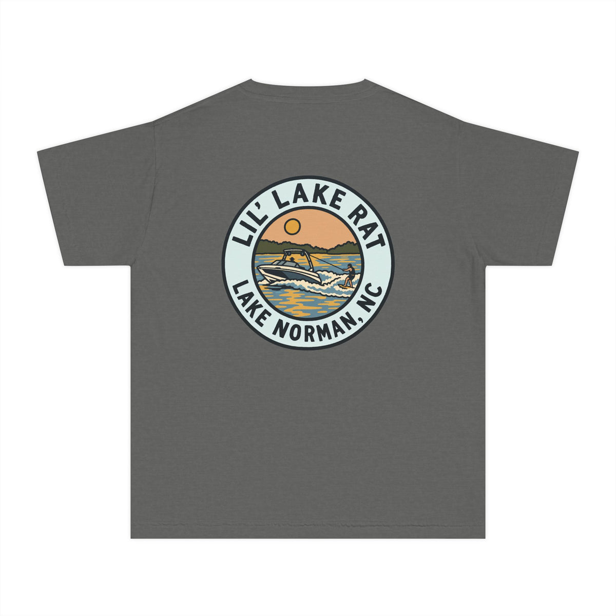 Lil' Lake Rat Youth Tee — Lake Norman Scenic Logo Kids T‑Shirt