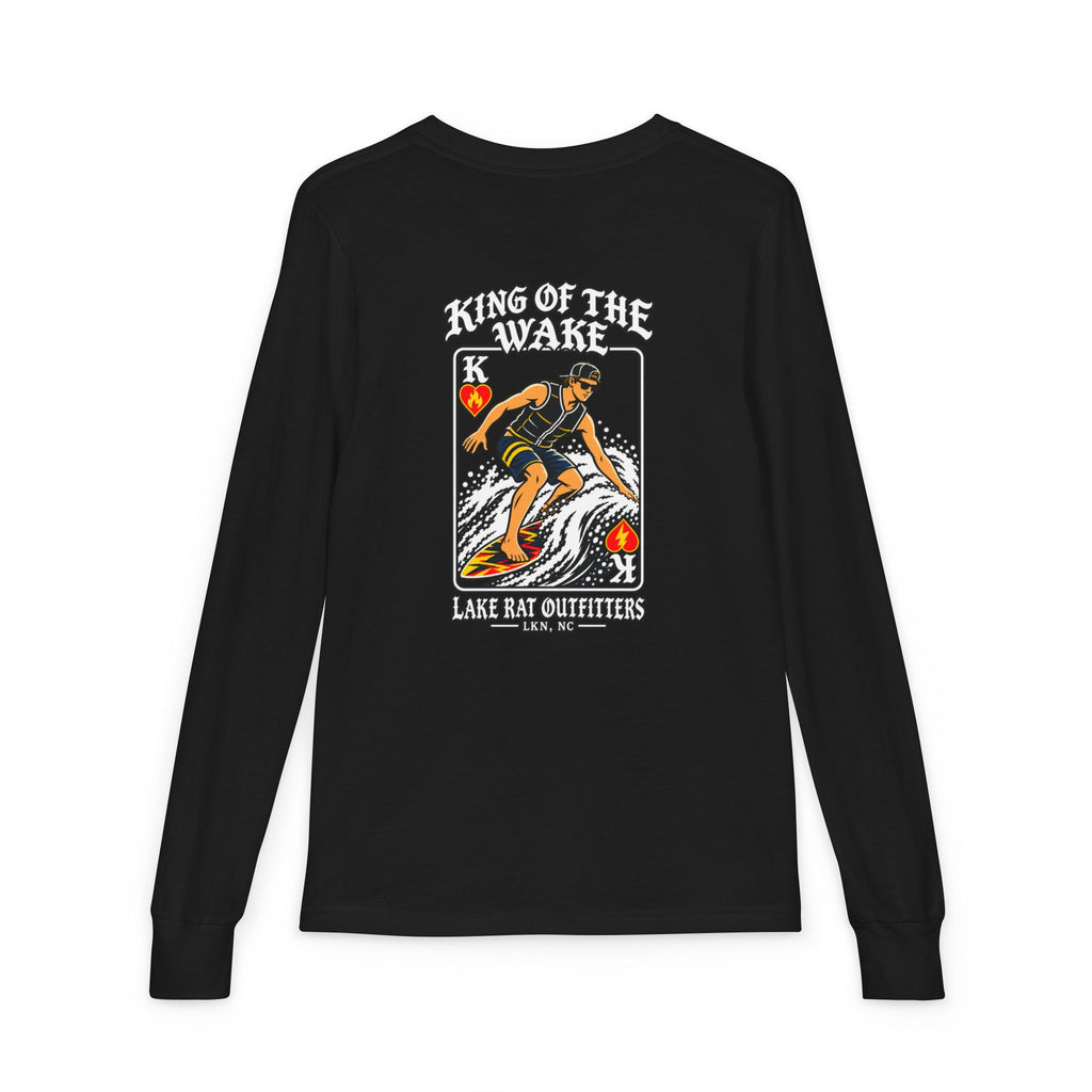King of the Wake Youth Long Sleeve Tee — Lake Rat Outfitters Wakeboard Shirt