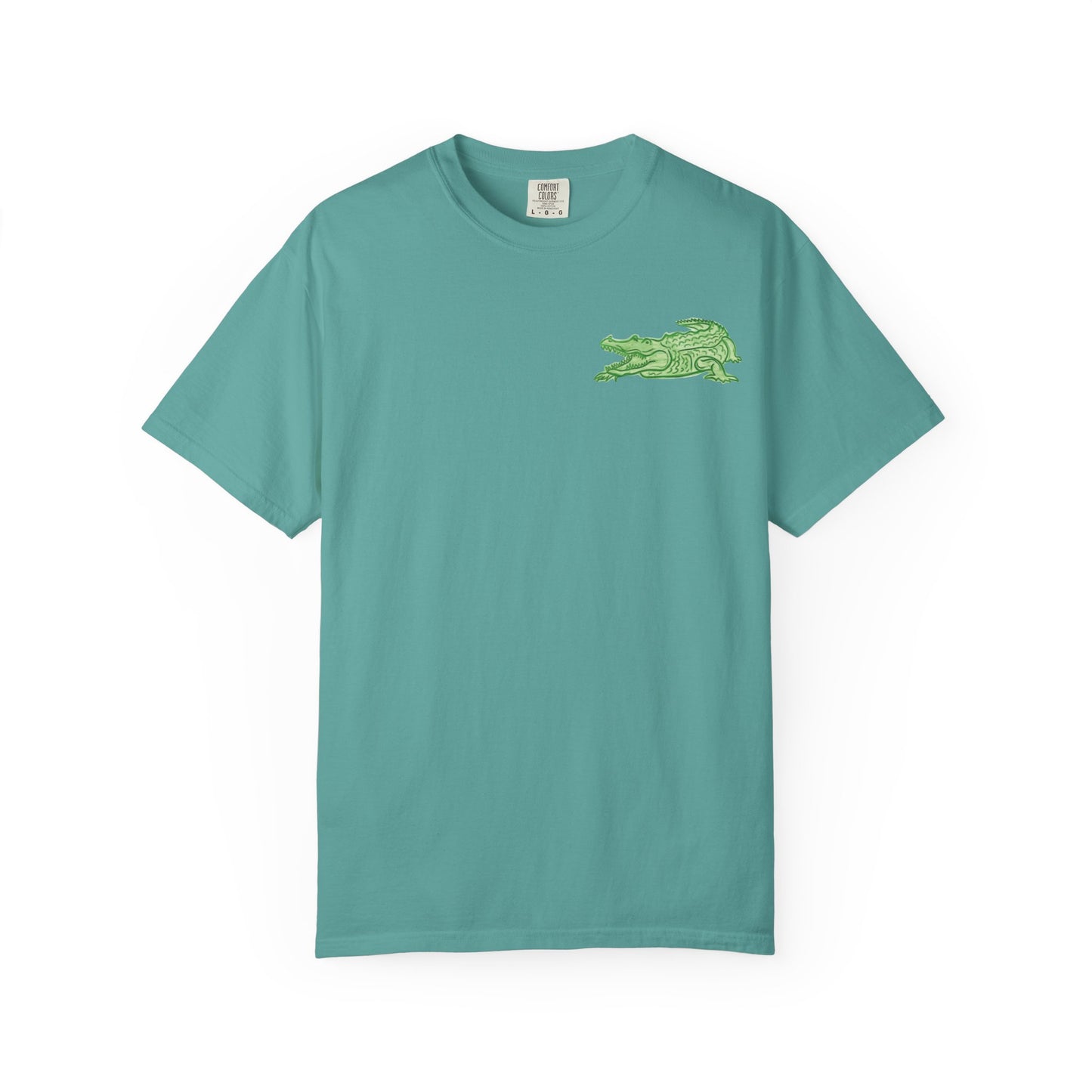 Alligator "Later" Graphic T-shirt | Relaxed Crocodile Illustration, Pool Vibes