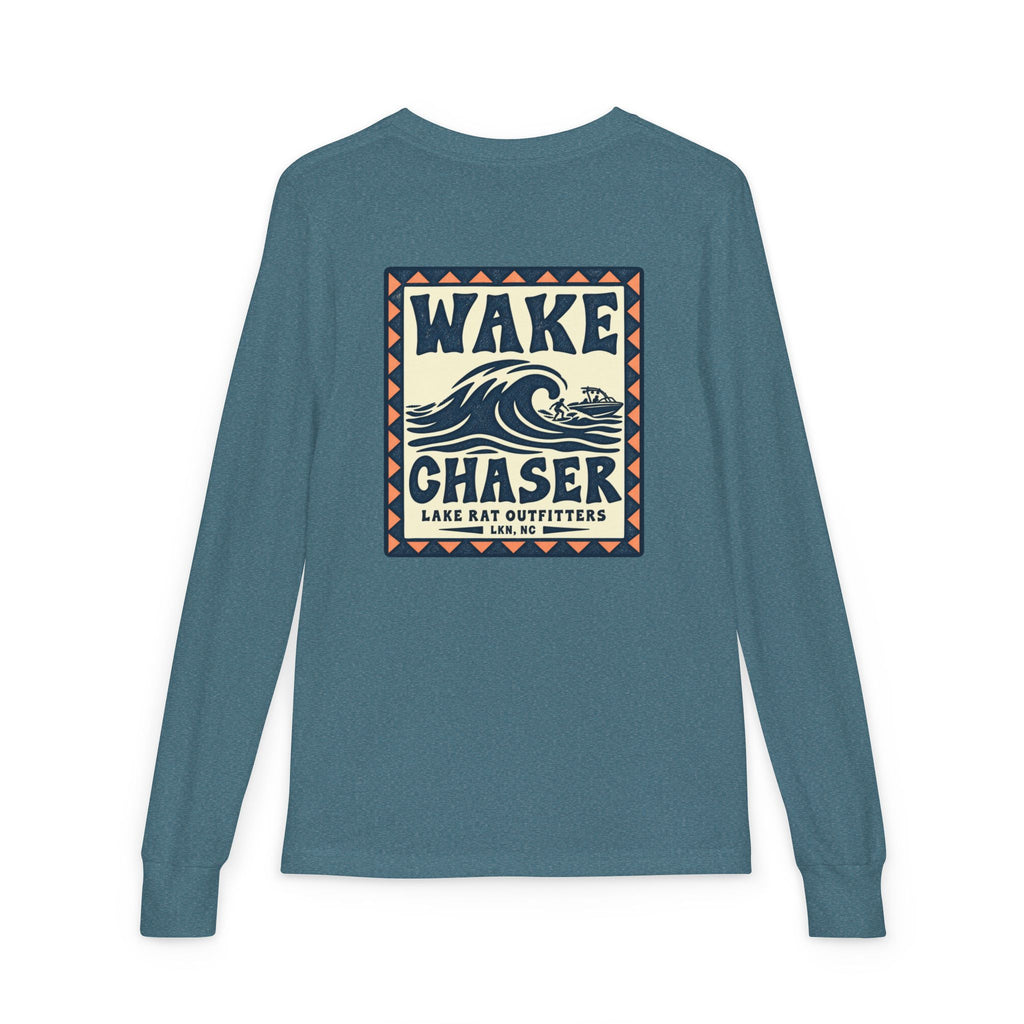 Wake Chaser Youth Long Sleeve Tee – Lake Outfitters Surf Wave Graphic