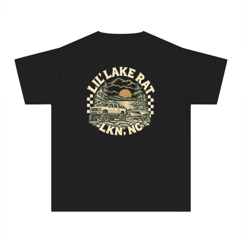 Youth Tee - "Lil' Lake Rat LKN, NC" Retro Lakeside Truck Graphic