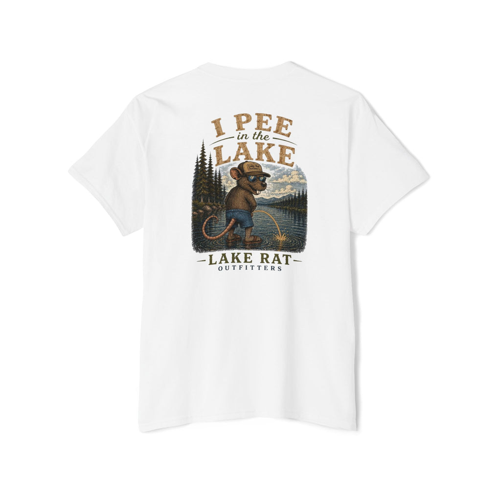 Lake Rat Pocket Tee — "I Pee in the Lake" Funny Shirt