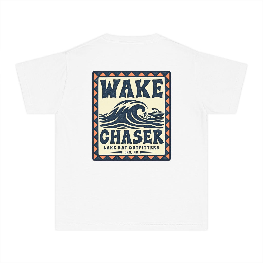 Youth Wake Chaser Tee — Surf Wave Graphic Kids T‑Shirt