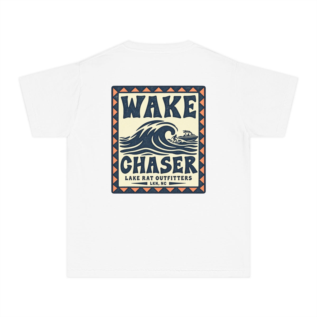 Youth Wake Chaser Tee — Surf Wave Graphic Kids T‑Shirt