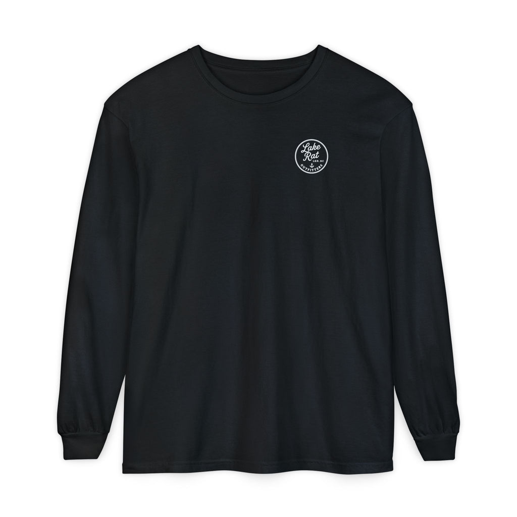 But Did We Sink? Boat Graphic Long Sleeve Tee
