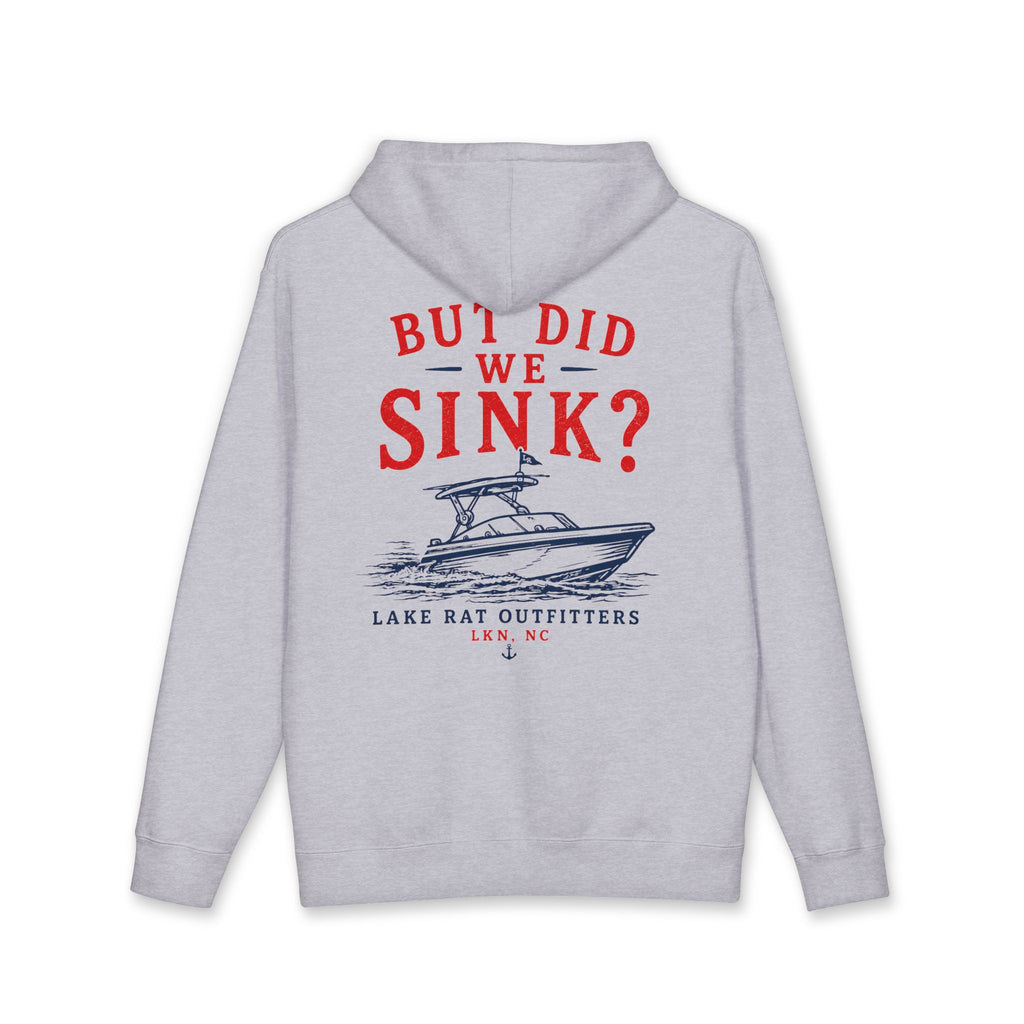 But Did We Sink? Boat Hoodie – Lake Rat Outfitters Fishing Hooded Sweatshirt