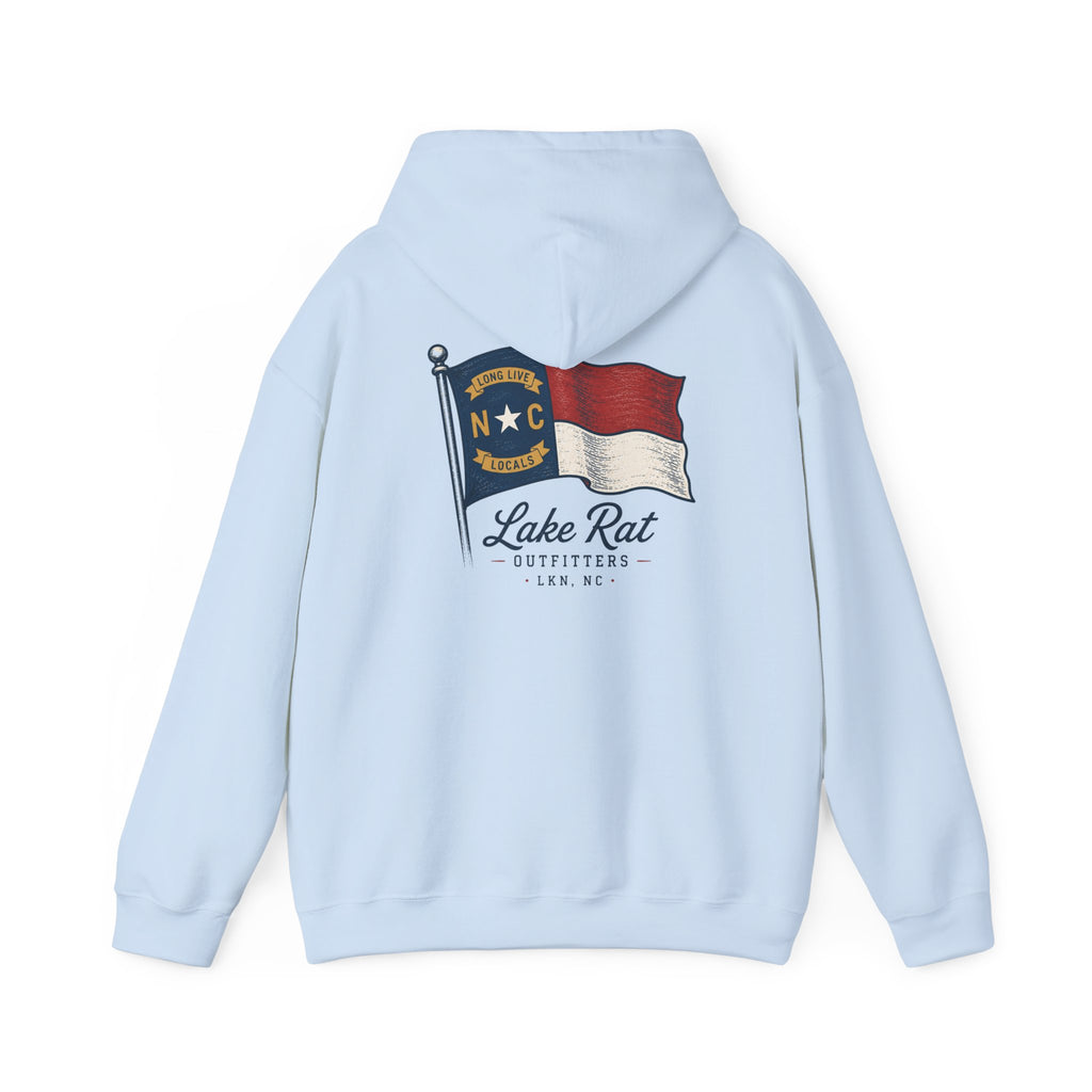 North Carolina Flag Hoodie — Lake Rat Outfitters Pullover