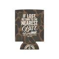 Can Cooler - “If Lost Return to the Nearest Bar” Camo Can Koozie