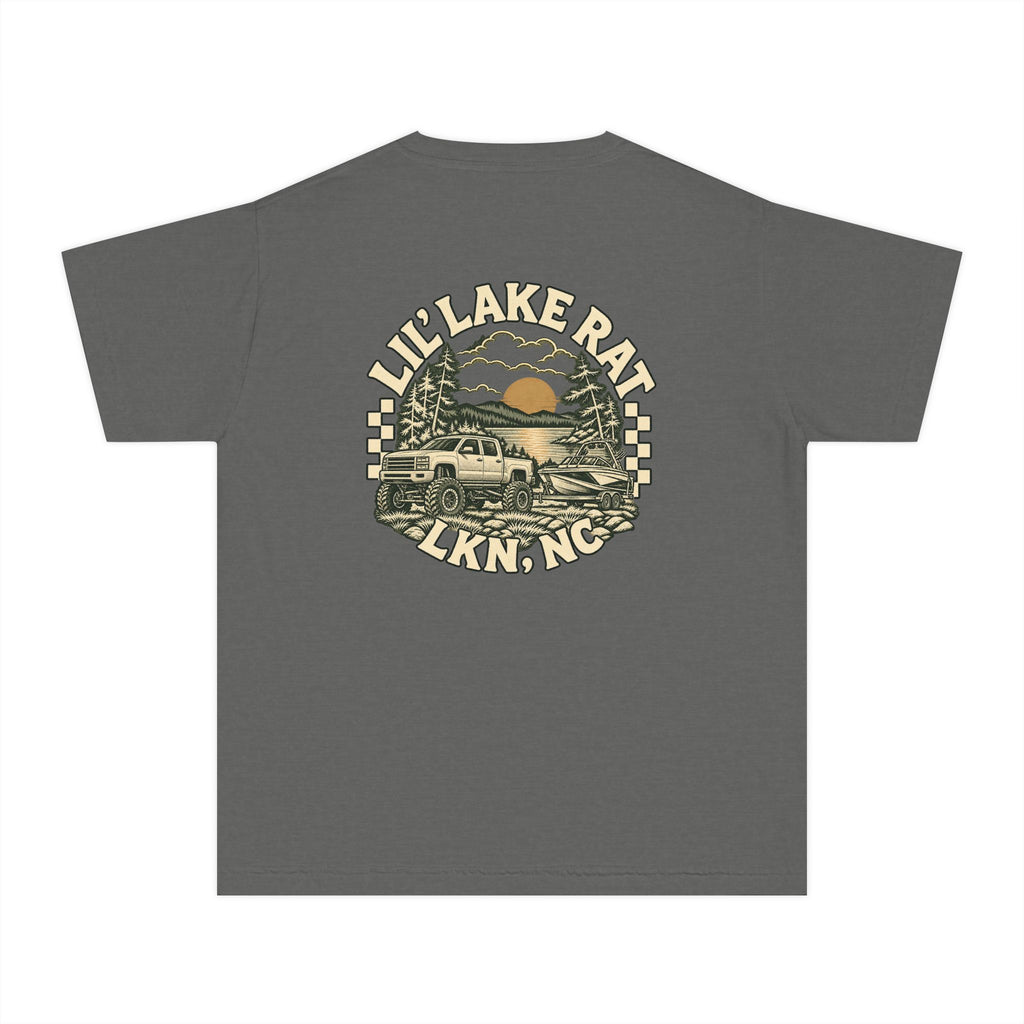 Youth Tee - "Lil' Lake Rat LKN, NC" Retro Lakeside Truck Graphic