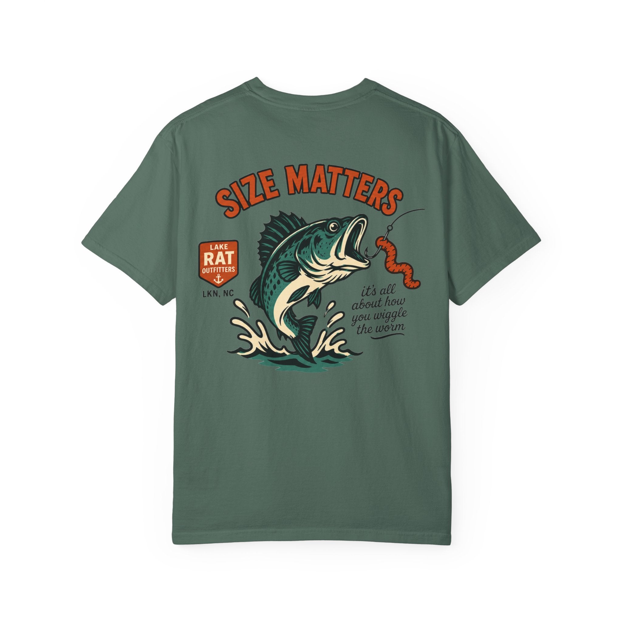 Size Matters Bass Fishing T-Shirt –Wiggle the Worm
