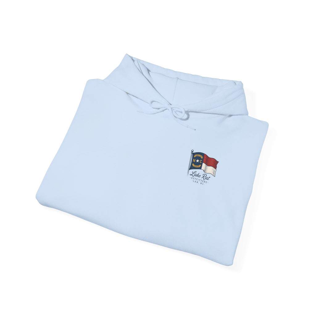 North Carolina Flag Hoodie — Lake Rat Outfitters Pullover
