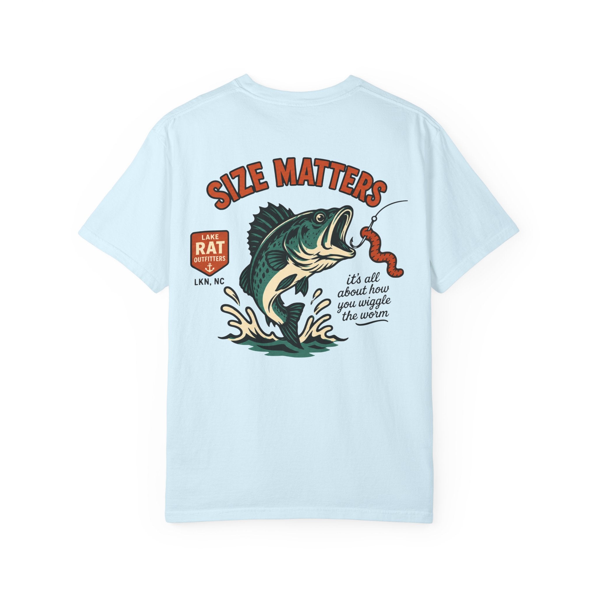 Size Matters Bass Fishing T-Shirt –Wiggle the Worm