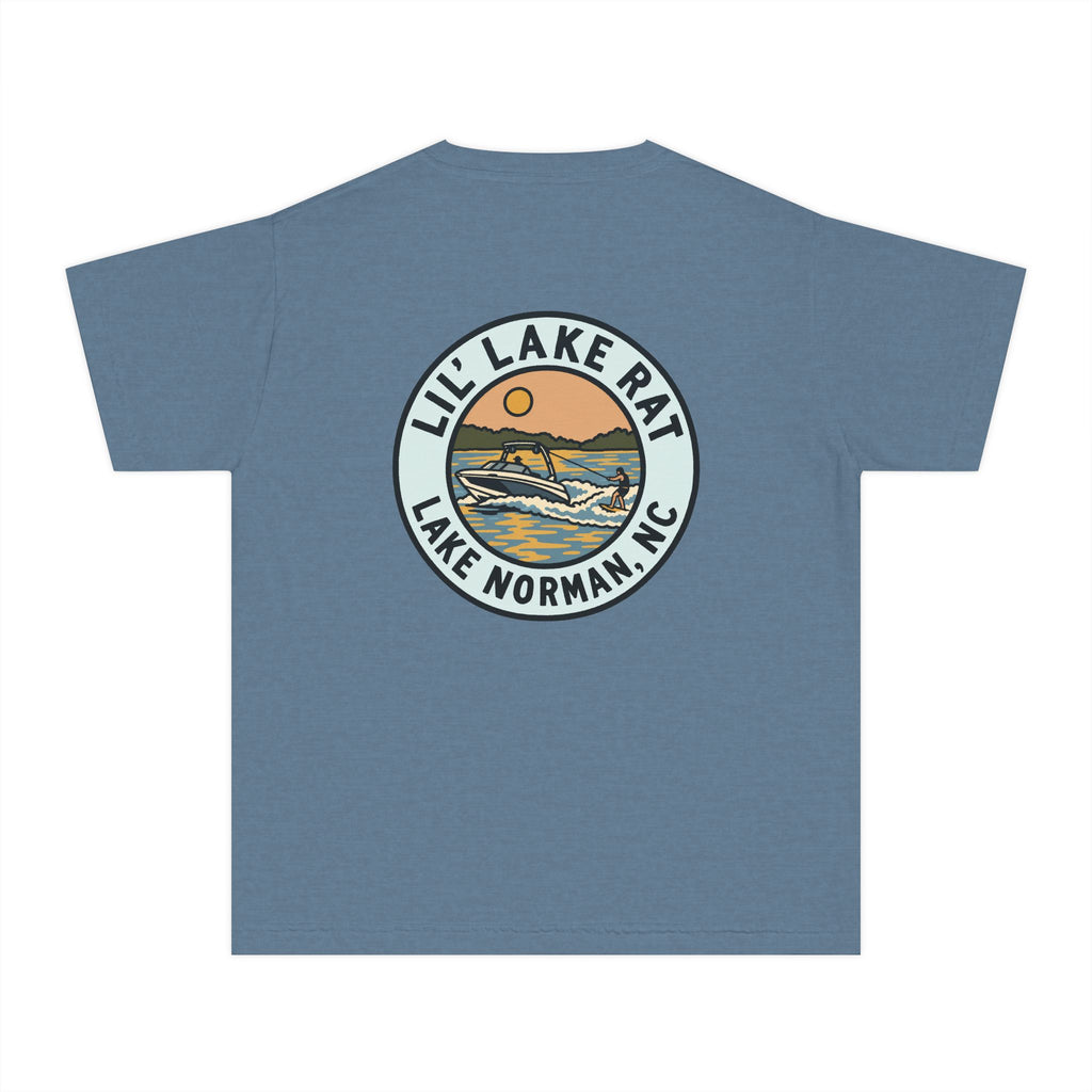 Lil' Lake Rat Youth Tee — Lake Norman Scenic Logo Kids T‑Shirt