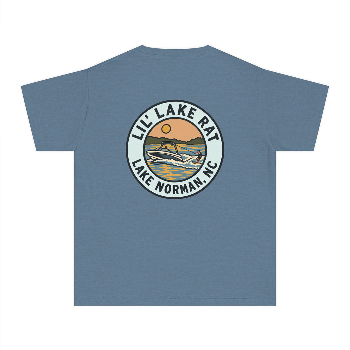 Lil' Lake Rat Youth Tee — Lake Norman Scenic Logo Kids T‑Shirt