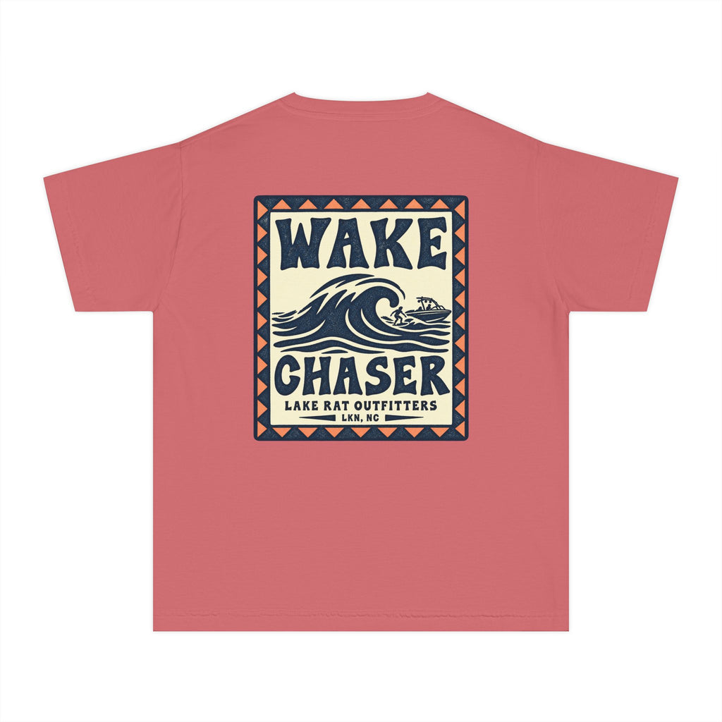 Youth Wake Chaser Tee — Surf Wave Graphic Kids T‑Shirt