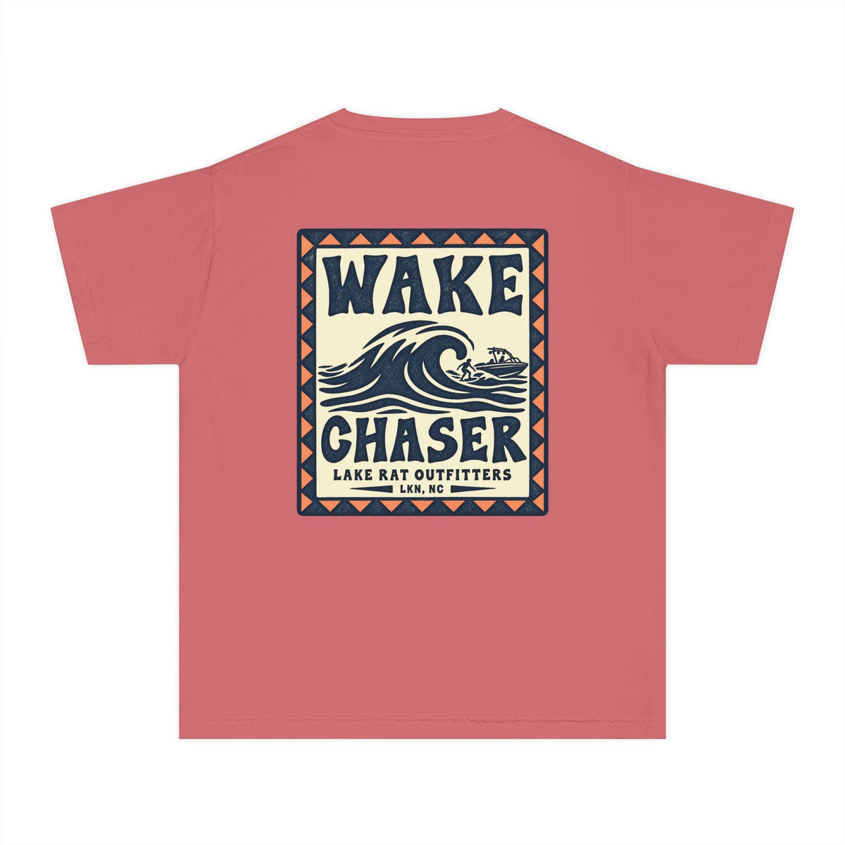 Youth Wake Chaser Tee — Surf Wave Graphic Kids T‑Shirt