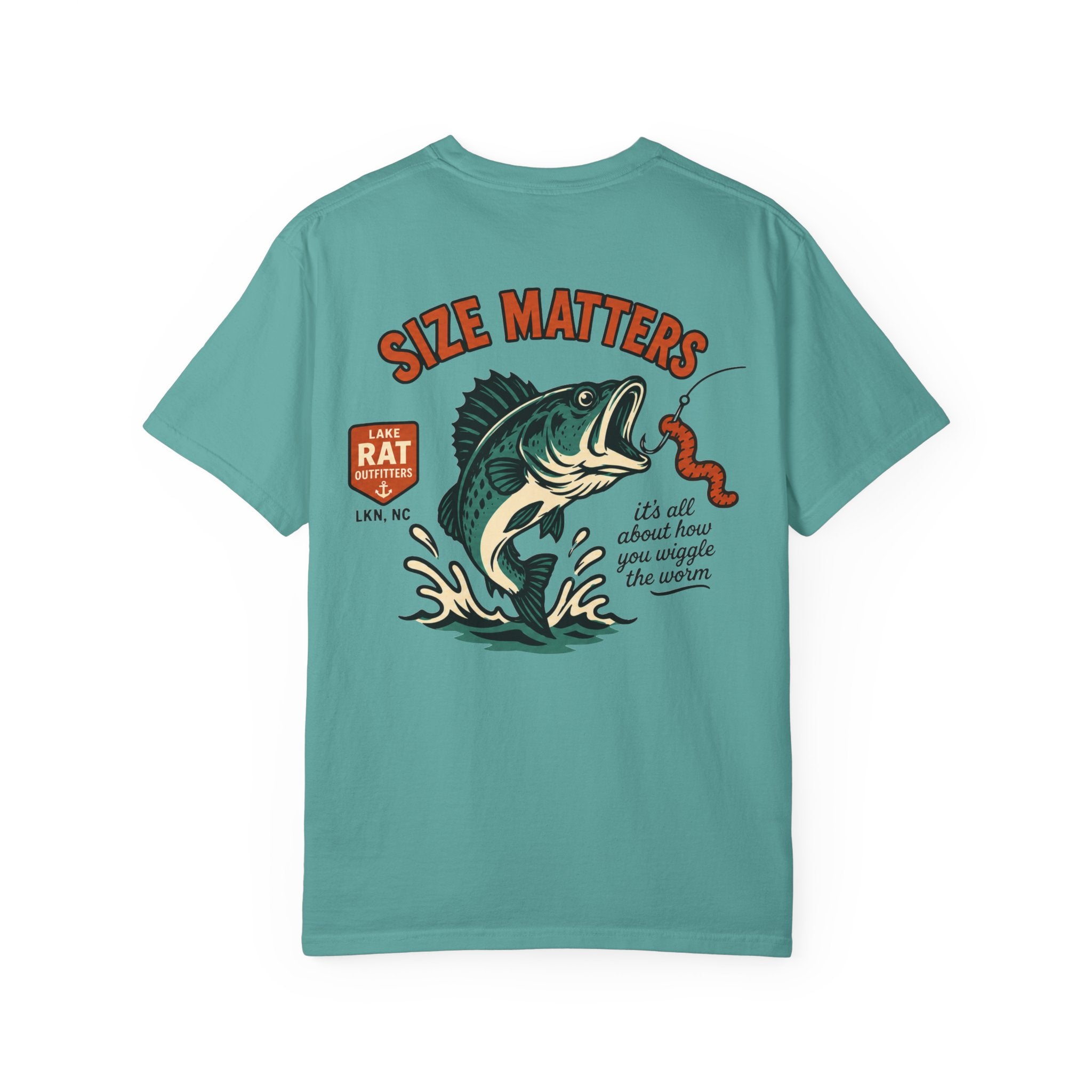 Size Matters Bass Fishing T-Shirt –Wiggle the Worm