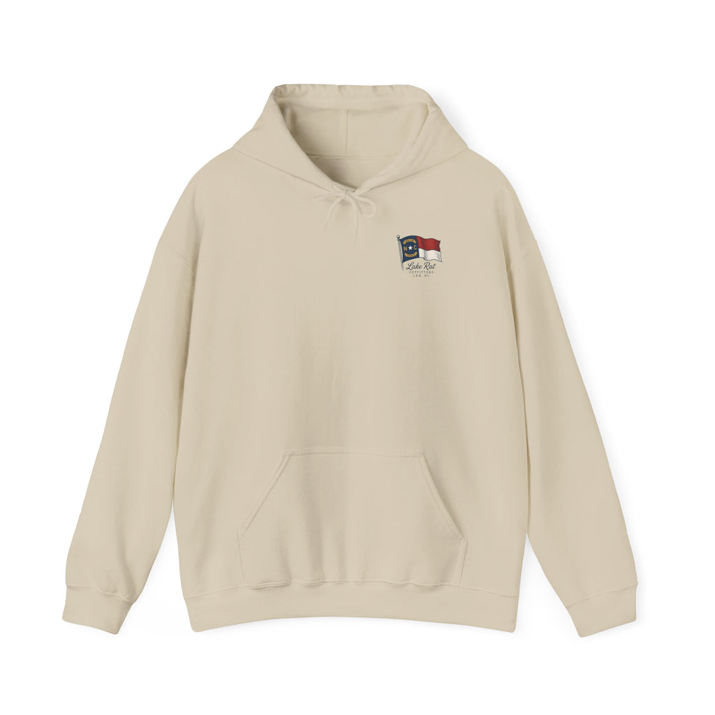 North Carolina Flag Hoodie — Lake Rat Outfitters Pullover