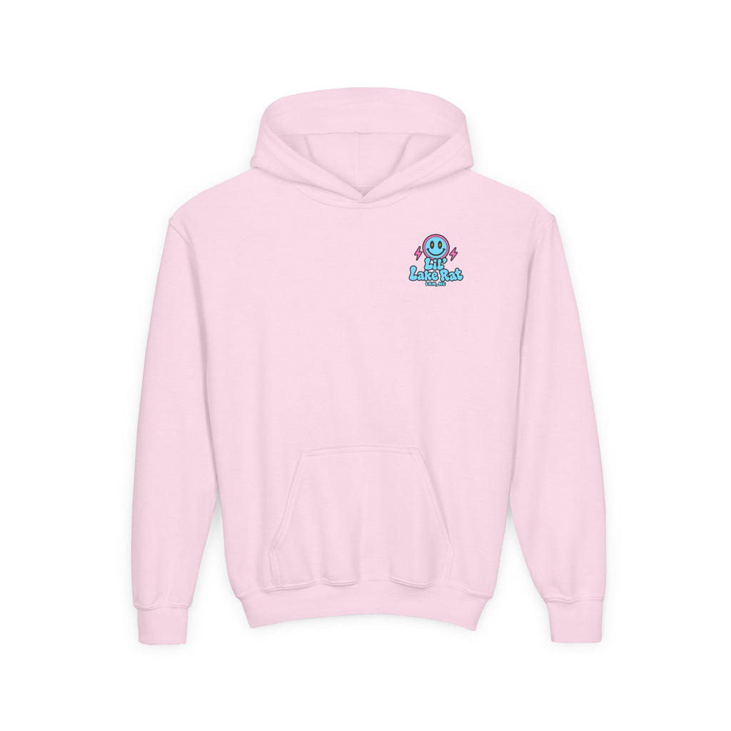 Youth Hoodie — "Fast Is Fun" Lil' Lake Rat Smiley Logo