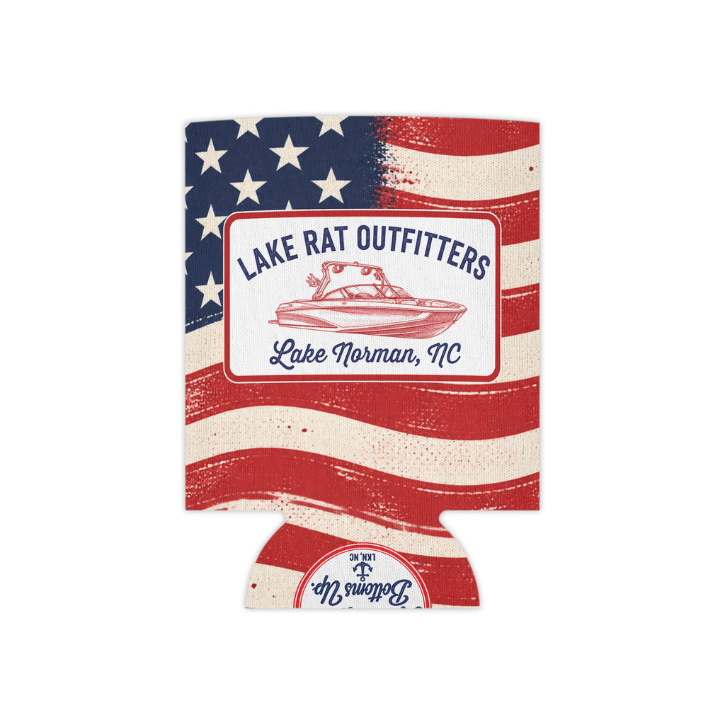 Wake Boat Flage Can Cooler