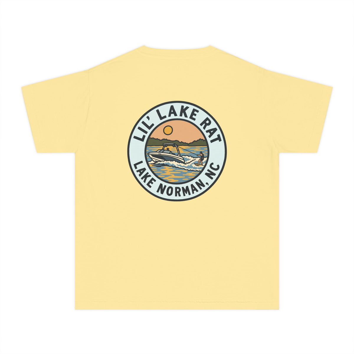 Lil' Lake Rat Youth Tee — Lake Norman Scenic Logo Kids T‑Shirt