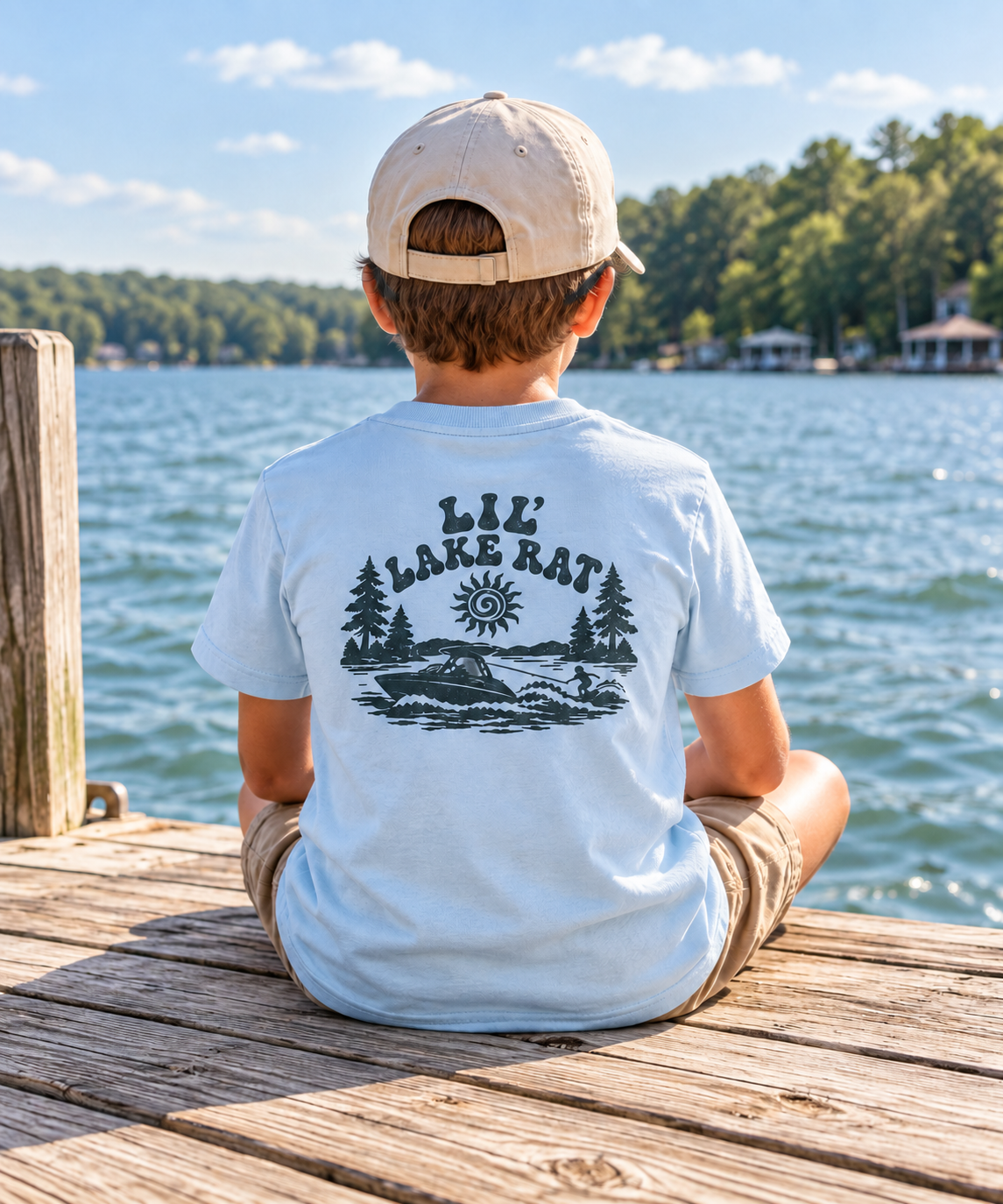 Kids Tee — "Lil Lake Rat" Retro Lake Graphic Kids T-Shirt