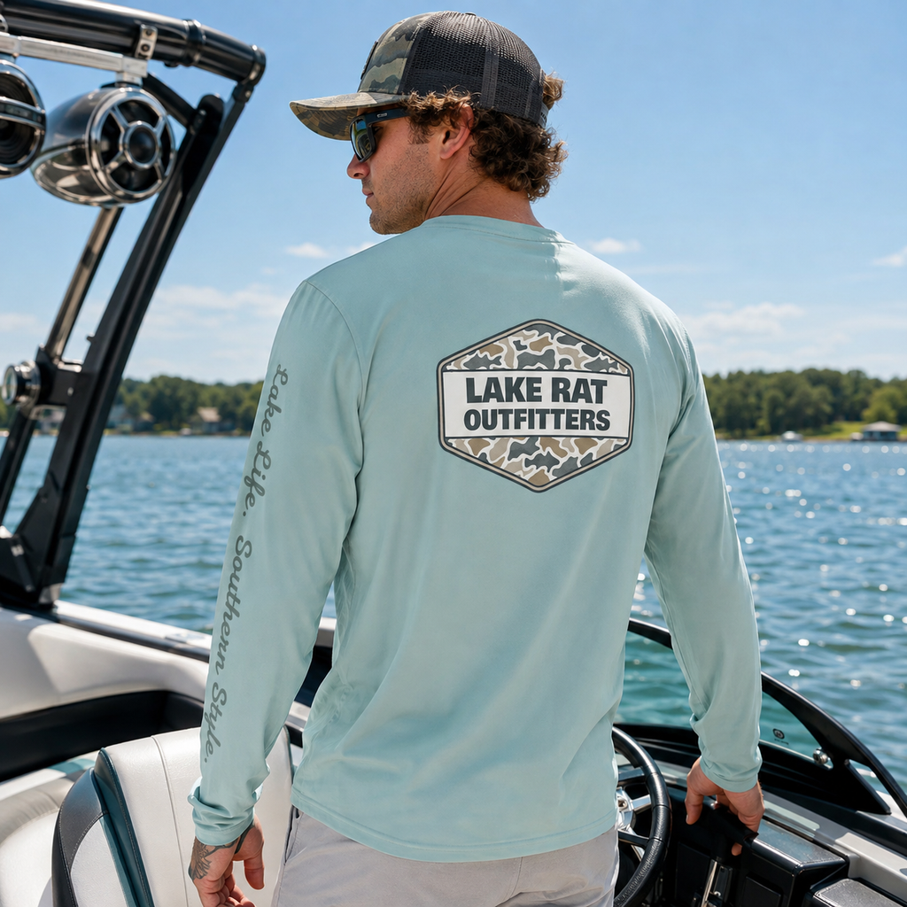 Lake Rat Duck Camo UV Protection Long Sleeve Shirt
