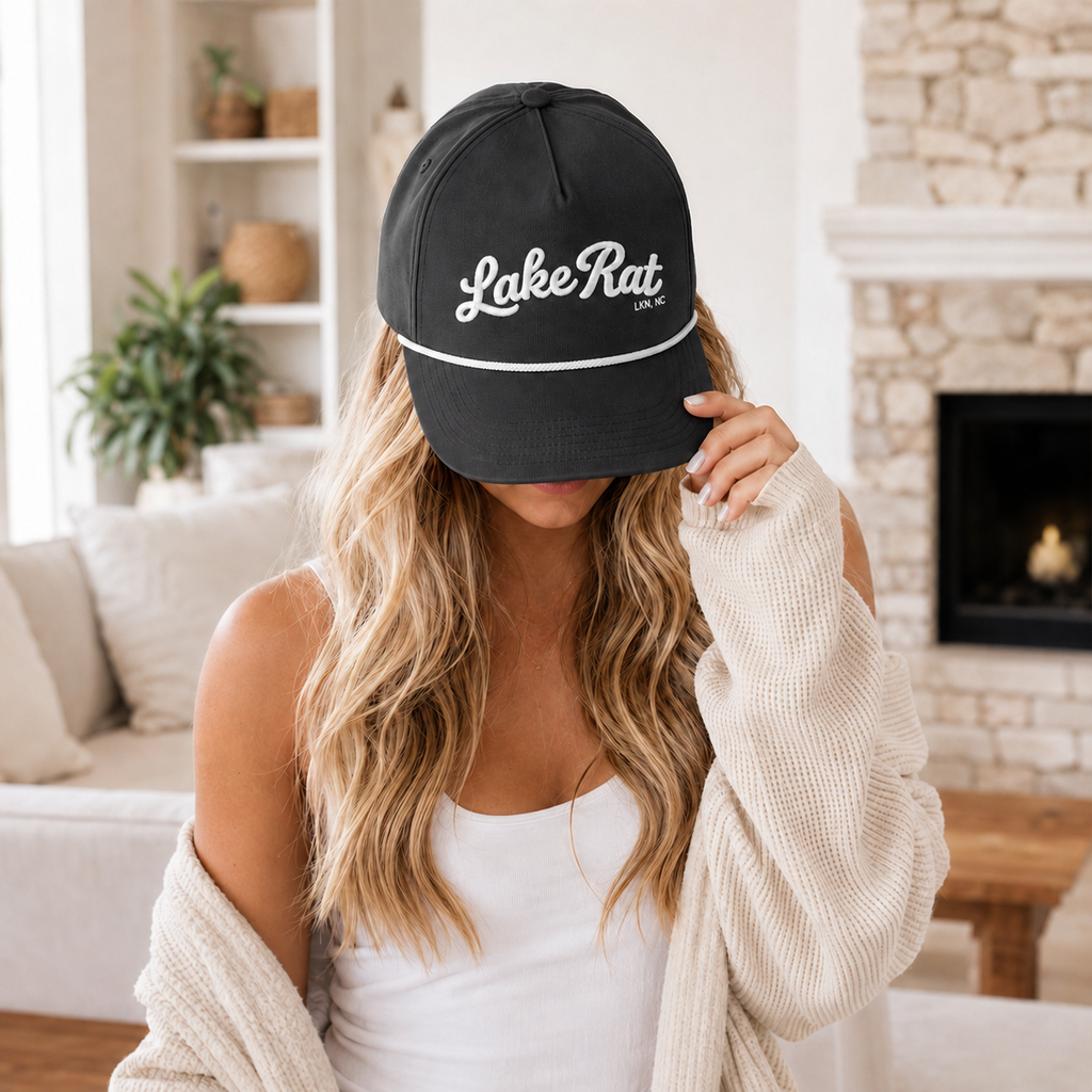 Lake Rat Rope Cap — Retro Sunwashed Trucker Hat