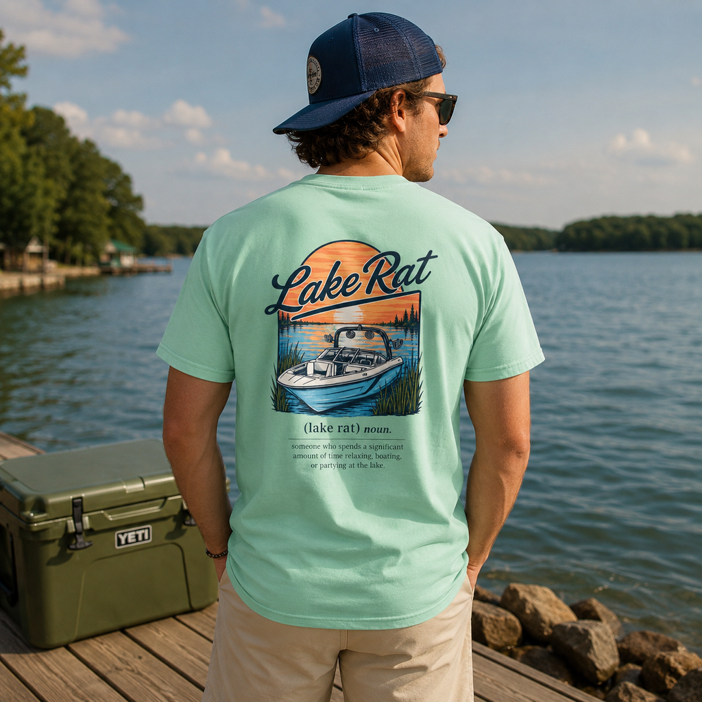Lake Rat Definition Tee — Wake Boat Graphic T-Shirt