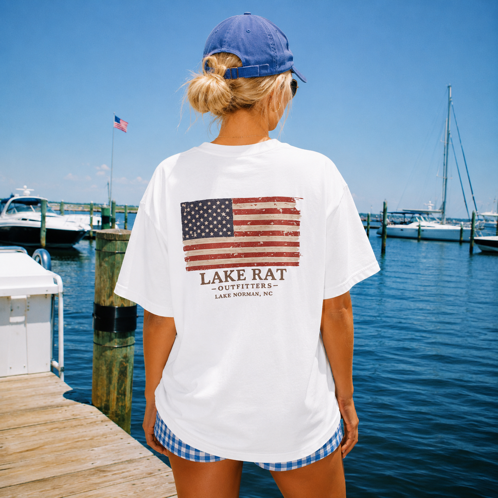 LKN July 4th Tee — Faded Glory Lake Rat