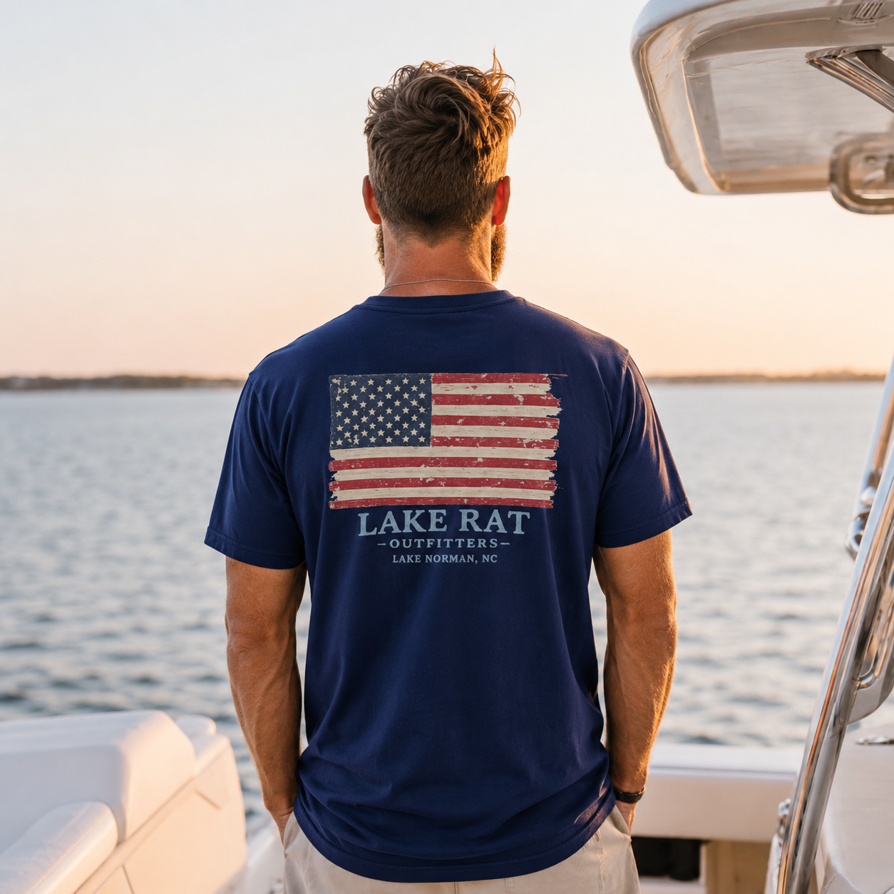 LKN July 4th Tee — Faded Glory Lake Rat